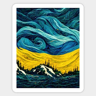 Illustrations inspired by Vincent van Gogh Sticker